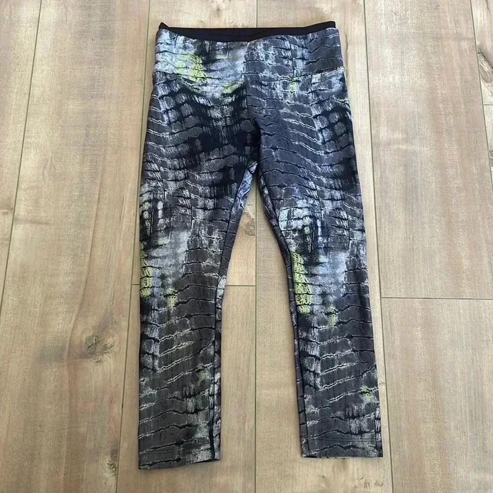 4/$25 Koral Emulate Activewear Leggings Cropped Snake Sz XS